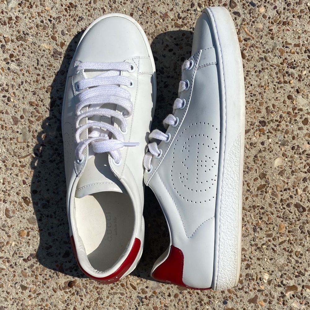 Gucci White and Red Women's Sneakers